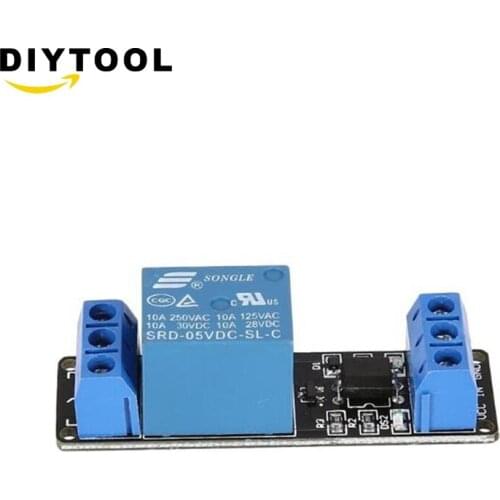 1 way electromagnetic relay module optocoupler isolation low level trigger PLC control drive board 5v