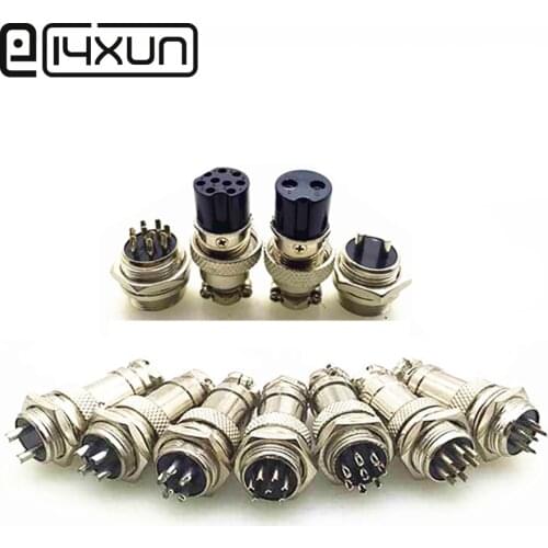 2set GX16 GX16 2/3/4/5/6/7/8/9/10Pin 16mm Male&Female Wire Panel Connector plug Circular Aviation Connector Socket Plug