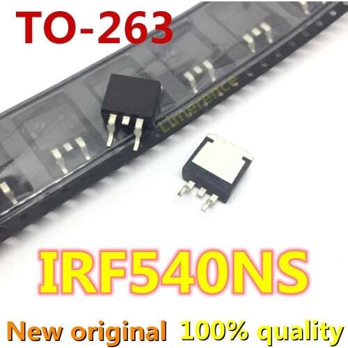 10PCS IRF540NS IRF540 TO263 F540NS TO-263 540 new and original IC Chipset Support recycling all kinds of electronic components