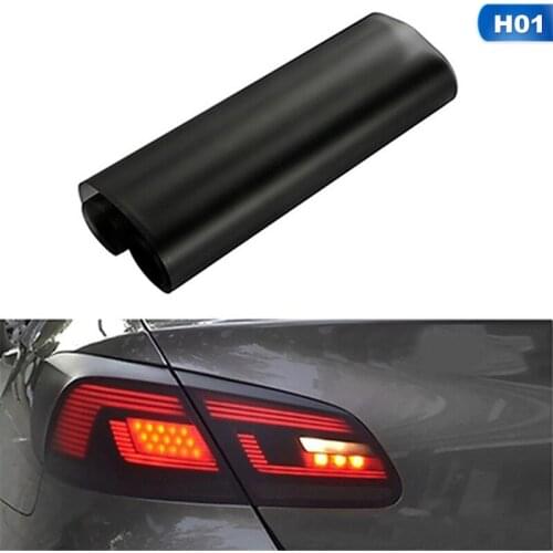 30*100CM Car Headlight sticker Matte Black Headlight Taillight Fog Light Protection Film Head Lamp Decals Automotive Exterior