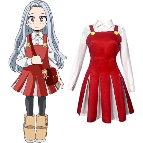 Anime Comic My Hero Academia Cosplay Costumes Eri Cosplay Costume Red Dresses School Uniforms Clothes Suits Full Sets Clothing