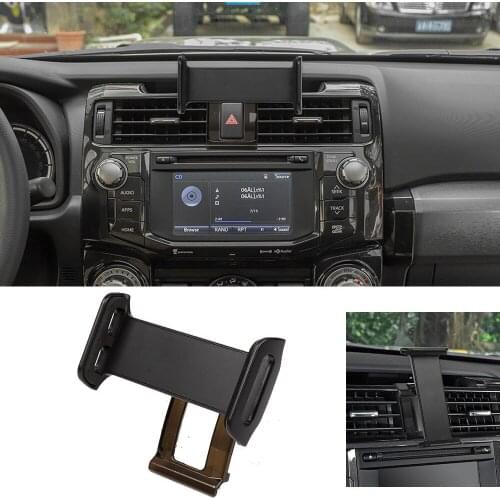 Car Tablet Mobile Phone Holder Stand Cell Mount Bracket Fit for Toyota 4Runner 2010-2021 Black ABS Interior Car Accessories
