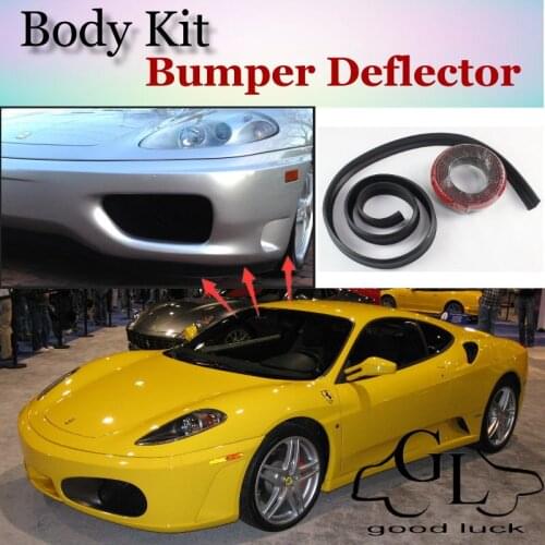 For Ferrari F430 Bumper Lip Deflector Lips Front Spoiler Skirt For TopGear Friends to Car Tuning View / Body Kit / Strip