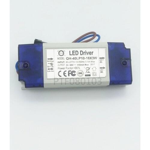 1pcs 36W AC85-277V LED Driver 10-18x3W 600mA DC30-60V LEDPowerSupply Constant Current Ceiling Lamp Free Shippingt