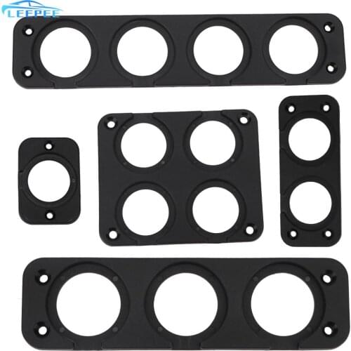 Voltmeter Mounting Plate Cigarette Lighter Bracket For Ship Motorcycle Truck Golf Cart 1/2/3/4 Hole Car USB Panel Charger Switch