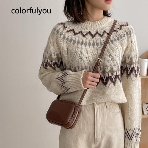 Korean Vintage Brown PU Leather Crossbody Bags for Women 2021 Casual Small Square Bag Lady New Designer Shoulder Bag Purse