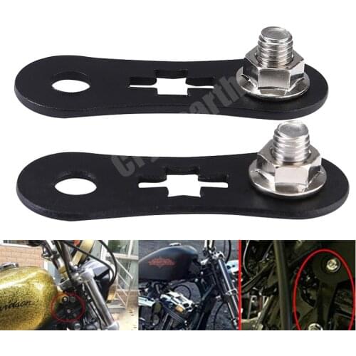 Motorcycle Black Tank Riser Bracket Extension Lift Kits 44mm For 1986-2017 Harley Sportster XL 883 1200 DYNA Iron 48 72
