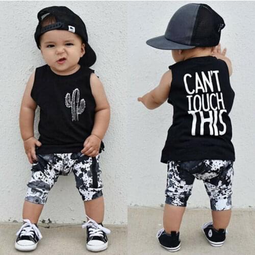 PUDCOCO Newborn Baby Boy Cactus Print Tank Tops Vest Shorts Pants Summer Outfits Clothes Support wholesale