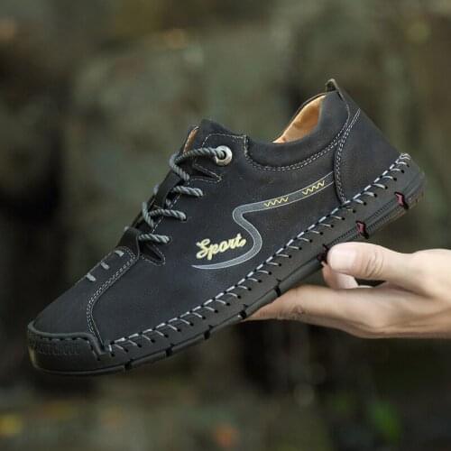 Casual Sneakers Men Shoes Driving Comfortable Quality Leather Shoes Men Loafers Hot Sale Moccasins Tooling Shoe 2021 New