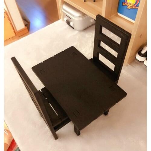 [MYKPOP]KPOP Dolls Clothes and Accessories: Table & Chair 3pcs Set for 15cm 20cm Dolls Clothes Fans Collection SC20081811