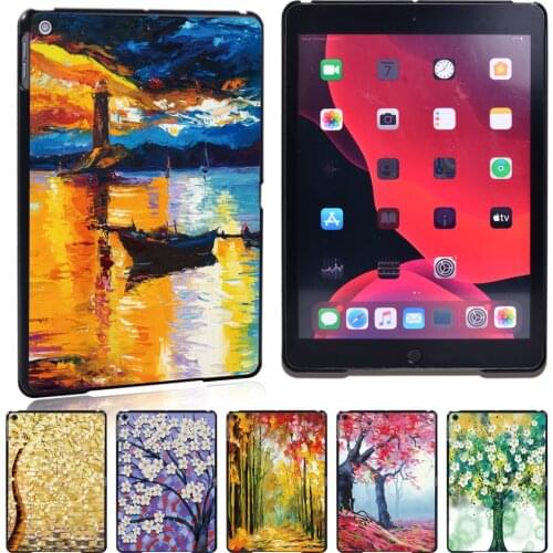 New Painting Tablet Cover Case For Apple Ipad 8 2020 8th Generation Slim Smart Protective Shell+Free Pen