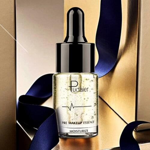 Pre-makeup serum for face lip 24k gold essence original liquid moisturizing gold leaf essence skin care products face serum