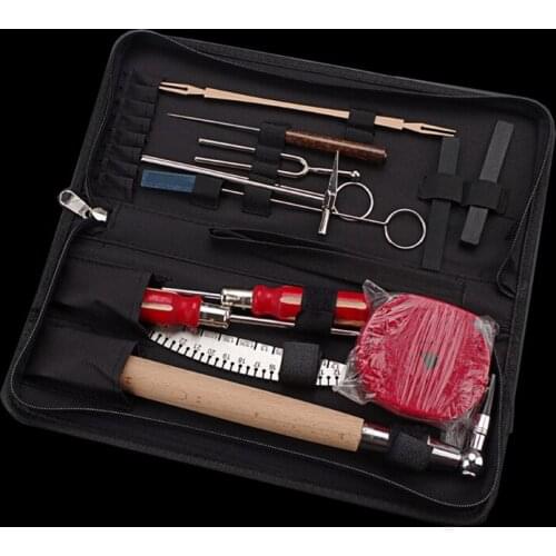 Professional Piano Tuning Kit Tuner Tools Set Piano Tuning Tool Wooden Handle Fixed Tuning Wrench With Bag