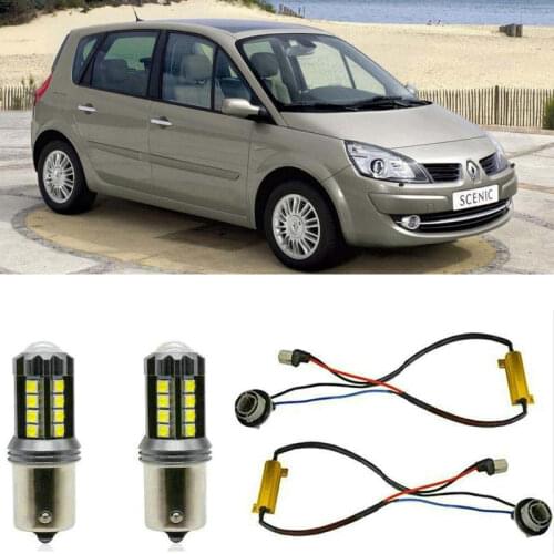 Fog lamps for RENAULT GRAND SCENIC 2 II JM0/1 Stop lamp Reverse Back up bulb Front Rear Turn Signal error free 2pc