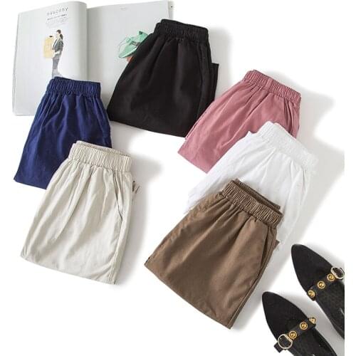 Женские льняные брюки QEWSDRFG China At AliExpress