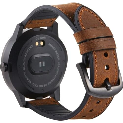 Genuine Leather Watchbands 22mm for Samsung Galaxy Gear S3 Huami amazfit Huawei GT 2E Honor GS Pro Watch Strap Real Leather Band