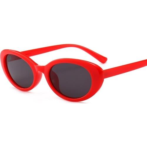 Fancy Oval Shades Small Retro Vintage Plastic Frame Sunglasses Women 2021
