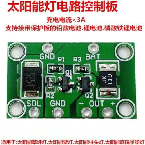 Solar Lamp Curcuit Control Panel Solar Lawn Lamp Controller Lithium Lead-Acid Battery Light Control Panel