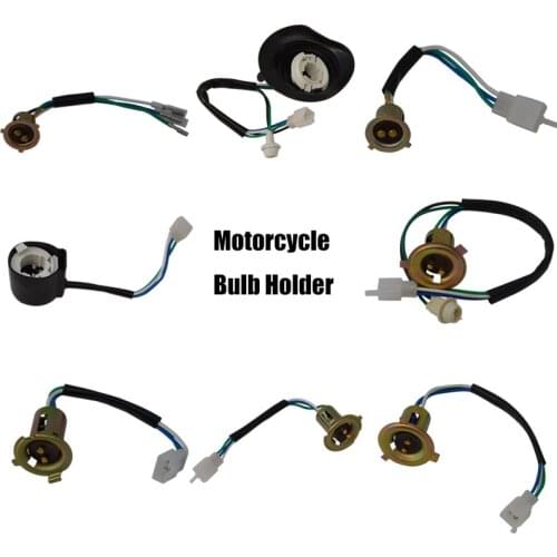 Universal Motorcycle Headlight Lamp Bulb Holder For GY6 Series Honda WH100 WH125 Scooter Dirt Bike TaoTao