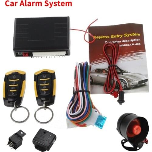High Quality Car Auto Alarm Remote Central Door Locking Vehicle Keyless Entry System Kit Car Alarm System 12V