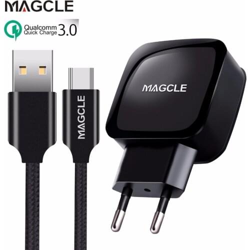 Magcle QC3.0 charger 18W quick charger 3.0 fast charger + Magcle 2A USB cable for Samsung Huawei xiaomi drop shipping