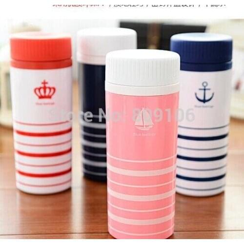 1 PCS Navy style bottle Double layer insulated drinking water bottle