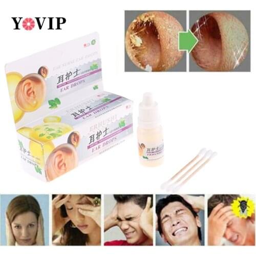 10ml/bottle Ear Liquid Acute Otitis Drops Chinese Herbal Medicine for Ear Tinnitus Deafness Sore Health Caring