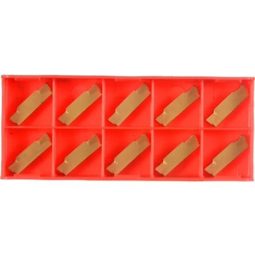 10Pcs/Box MGMN300-M Carbide Inserts Golden Blades For Lathe Turning Grooving Tool Boring Bar CNC Lathe Cutters