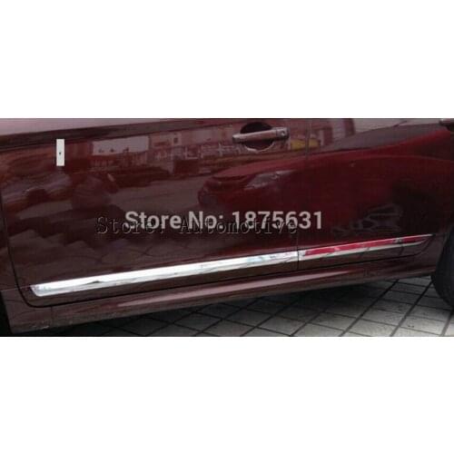 Chrome Side Door Body Molding Cover Trim For 2013 2014 2015 2016 for Volvo XC60 4PCS