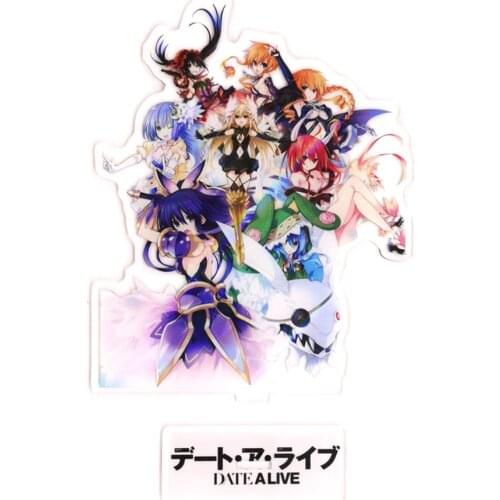 Date A Live Tokisaki Kurumi Yatogami Tooka Itsuka Kotori Yoshino Tobiichi acrylic standee figurines cake topper desk decoration