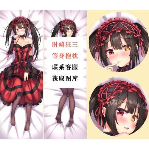 Anime Game DATE A LIVE Tokisaki Kurumi Dakimakura Hugging Body Pillow Case Cover Pillowcase Cushion Bedding Decor Cosplay Gifts