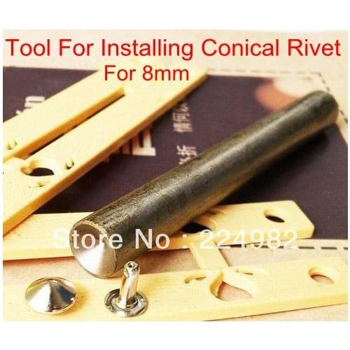 Free Shipping - Specialized DIY Tool For Installing CONICAL Rivet Studs,Requisite Tool When DIY 8mm Conical Rivet,Good Assistant