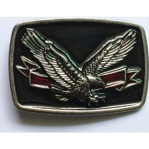 Black Color Western Flying Eagle Belt Buckle