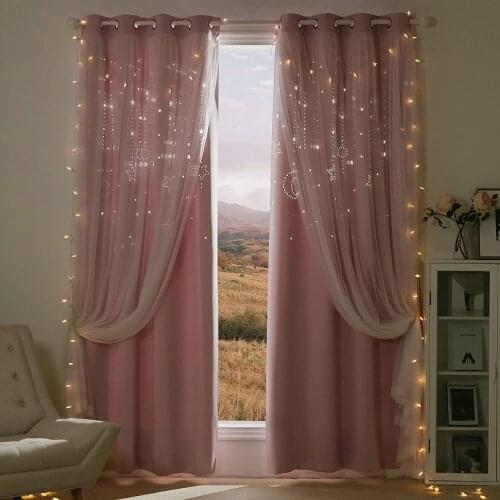 Double-Layer Curtains For Living Room Tulle On The Window Curtain For Bedroom Modern Home Decoration Quality Interior For Home