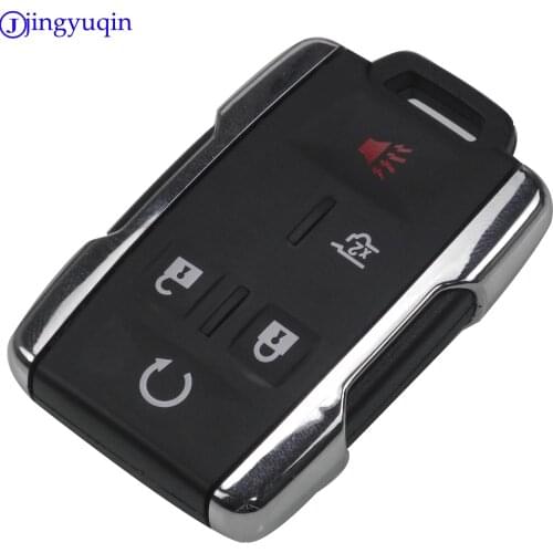 Jingyuqin 10p 5 Buttons Remote Car Key Blank Keyless Entry Fob Shell Transmitter For Chevrolet GMC Truck Smart Key
