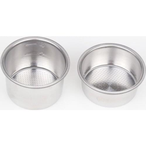 304 Stainless Steel Coffee Filter Basket 2Cup/4cup 51mm Portafilter filter for DeLonghi Coffee Machine Accessories