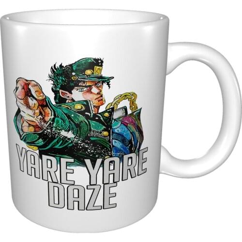 Jotaro Kujo Jojos Bizarre Adventure Jojo Anime Mug Coffee Cup Coffee Mug Water Glass Ceramic Mug