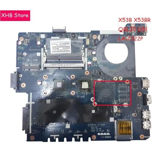 LA-7322P Fit for Asus X53U K53U X53B K53B K53BY K53BR X53BR laptop motherboard