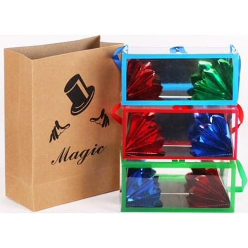 1pc Magic Creative Magic Toy Paper Bag Flower Box Empty Bag Empty Box Out Magic Props Stage Set Performance