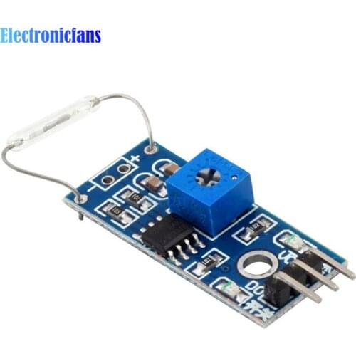 Reed Sensor Module Magnetron Module Reed Switch MagSwitch For Arduino Digital Switch Output DC 3.3V-5V Wide Voltage