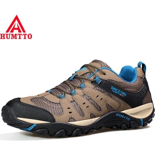 HUMTTO Brand Clearance Light Hiking Shoes Mens Breathable Lace Up Shoes for Men Outdoor Climbing Trekking Tourism Male Sneakers