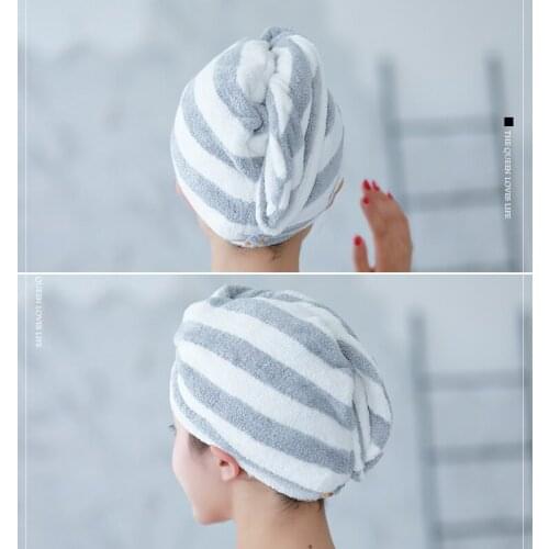 New Stripe Women Towels Bathroom Microfiber Towel Hair Towel Bath Towels For Adults toallas serviette de bain recznik handdoeken