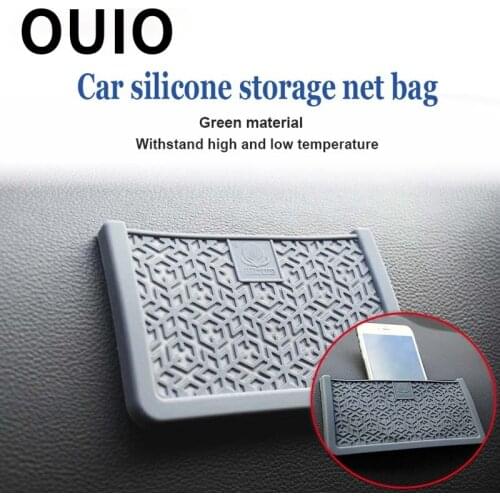 OUIO 1Pcs Silica gel Car Carrying Bag Net For VW Polo Jetta Toyota Corolla Avensis RAV4 Mercedes W203 Saab Renault Dacia Duster
