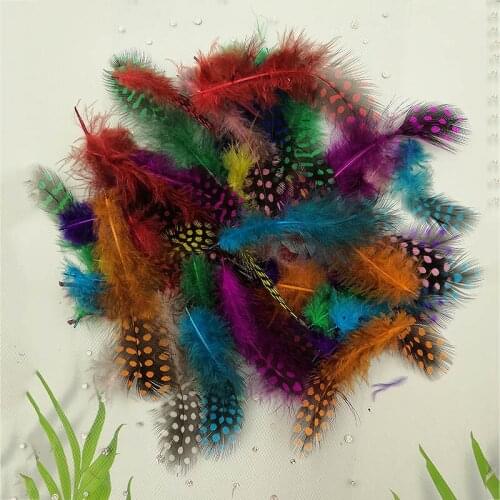 100pcs 3-7cm dyed color mix real natural pearl chicken pheasnt plumage feathers for mask jewelry craft dress making bulk sale