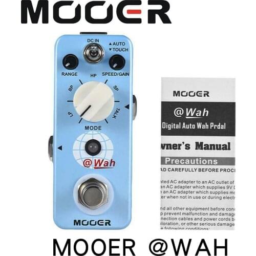 Portable MOOER MFT3 @Wah Digital Auto Wah Guitar Effect Pedal 5 Modes True Bypass Full Metal Shell