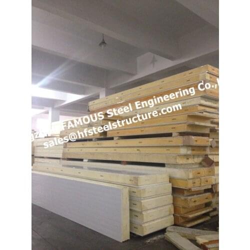 Pu insulated sandwich panel used walk in refrigerator