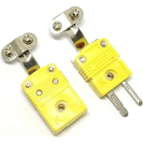 High Quality Impact Resistant Material Mini K Type Thermocouple Standard Connector Plug With Clamp With Low Price