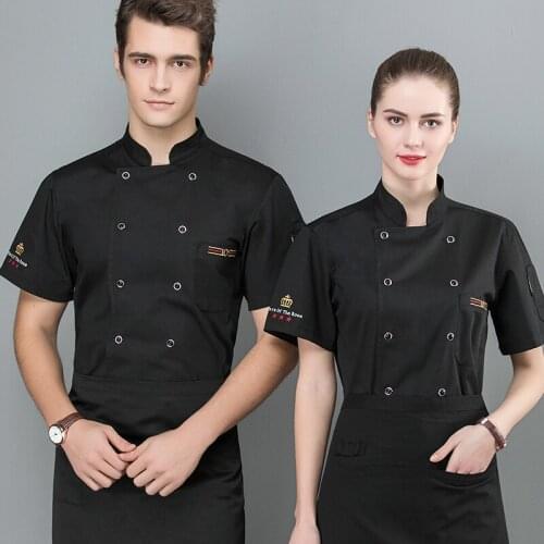 Unisex Adjustable Long Sleeve Top Restaurant Cooking Jacket Kitchen Hotel Waiter Cafe Bakery Chef Uniforms Food Service Overalls