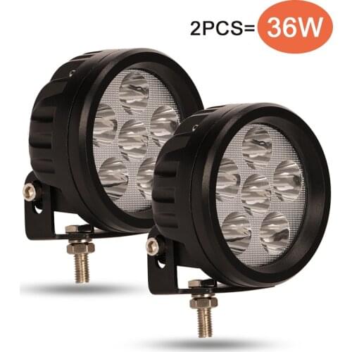 Waterproof LED Work Light Spot for Off-road Truck Car ATV SUV Boat 4WD ATV Auxiliary Driving Lamp Pickup 18W offroad LED