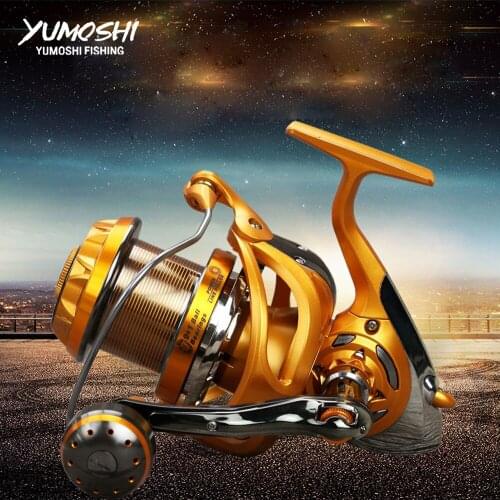 Yumoshi wheel New Dual BrakeFishing Reel Carp Fishing reels Spinning Reel Spinning wheel type boat fishing wheel WF